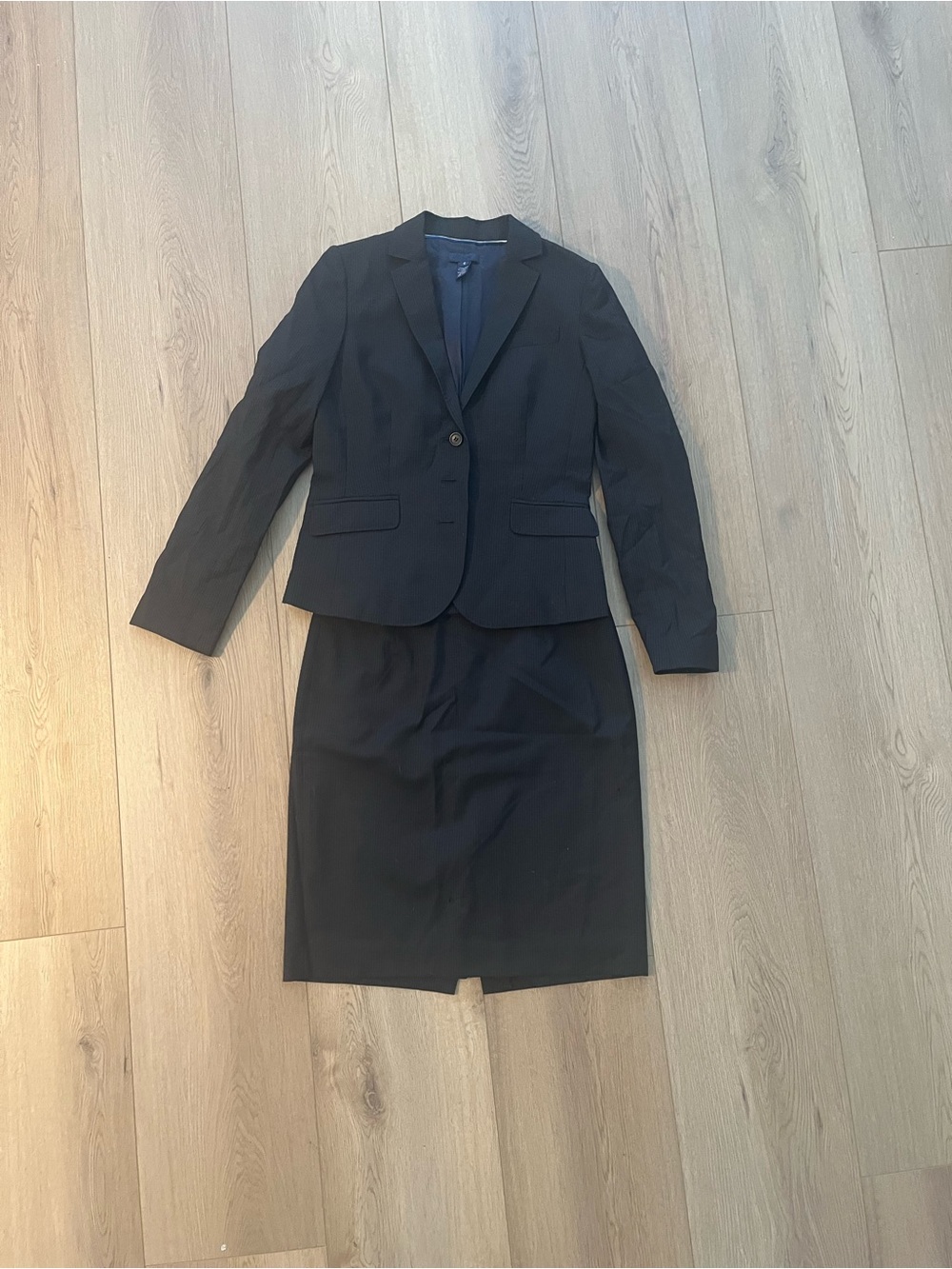 J. Crew Black Women's Two-Piece Suit - Blazer & Pencil Skirt